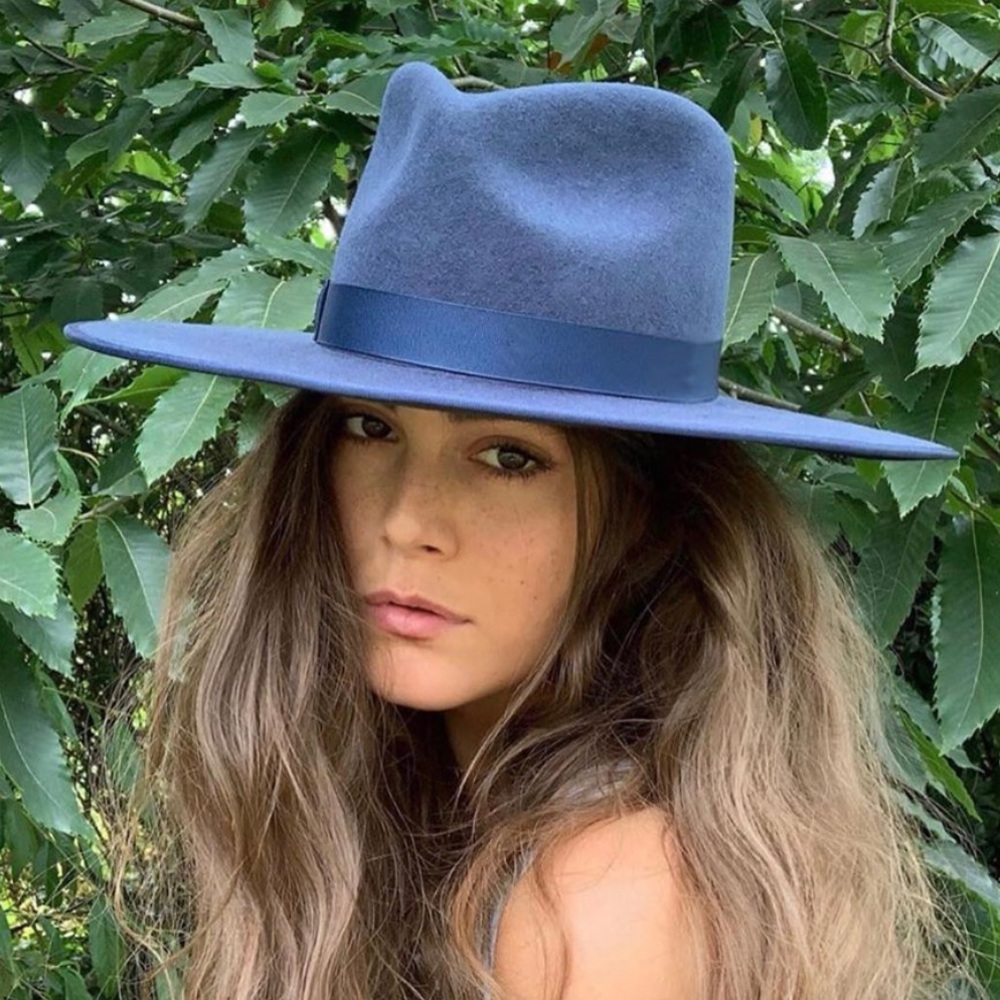 New! Lack of color Rancher Wool Fedora hat